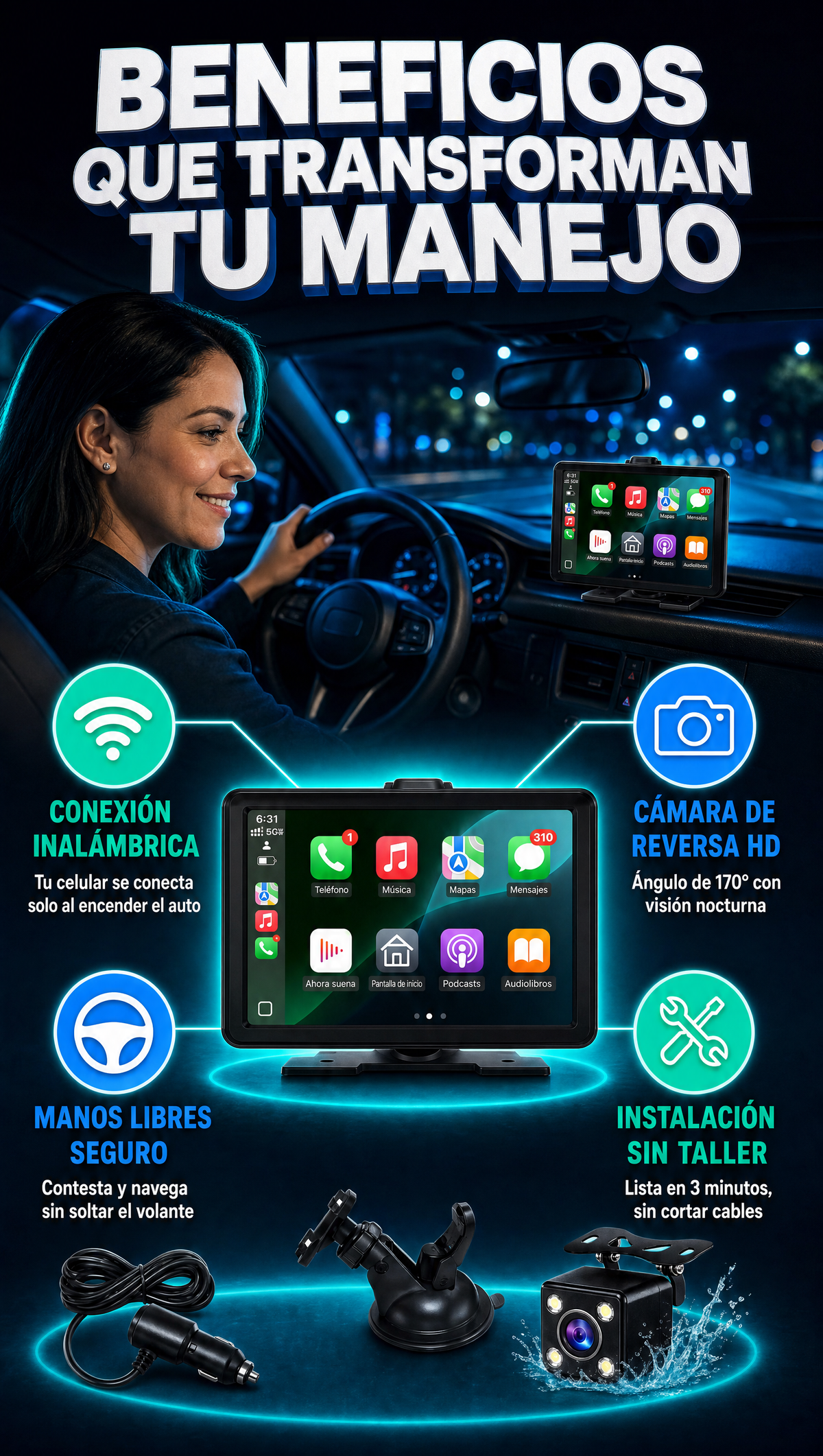 CAR PLAY RADIO - BENEFICIOS