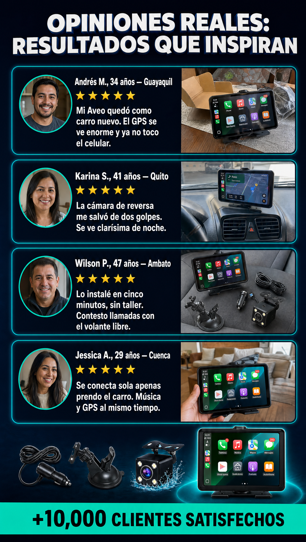 CAR PLAY RADIO - TESTIMONIOS