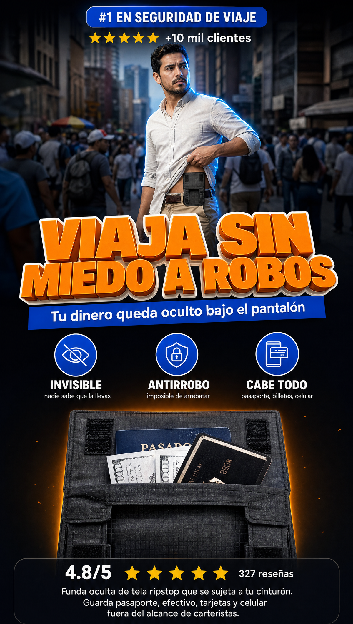 Cartera Billetera Antirrobo - PORTADA