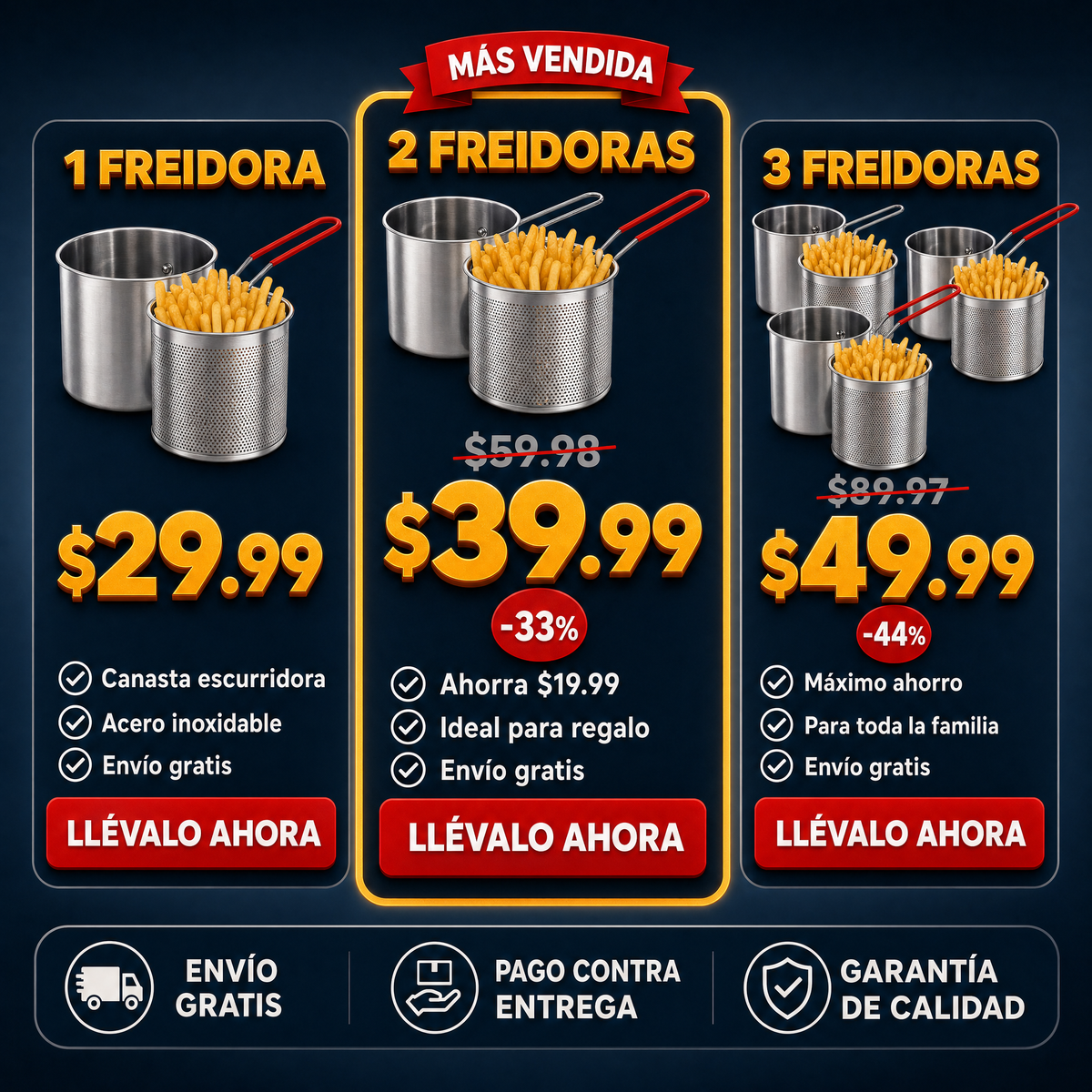 Freidora con canasta - OFERTA