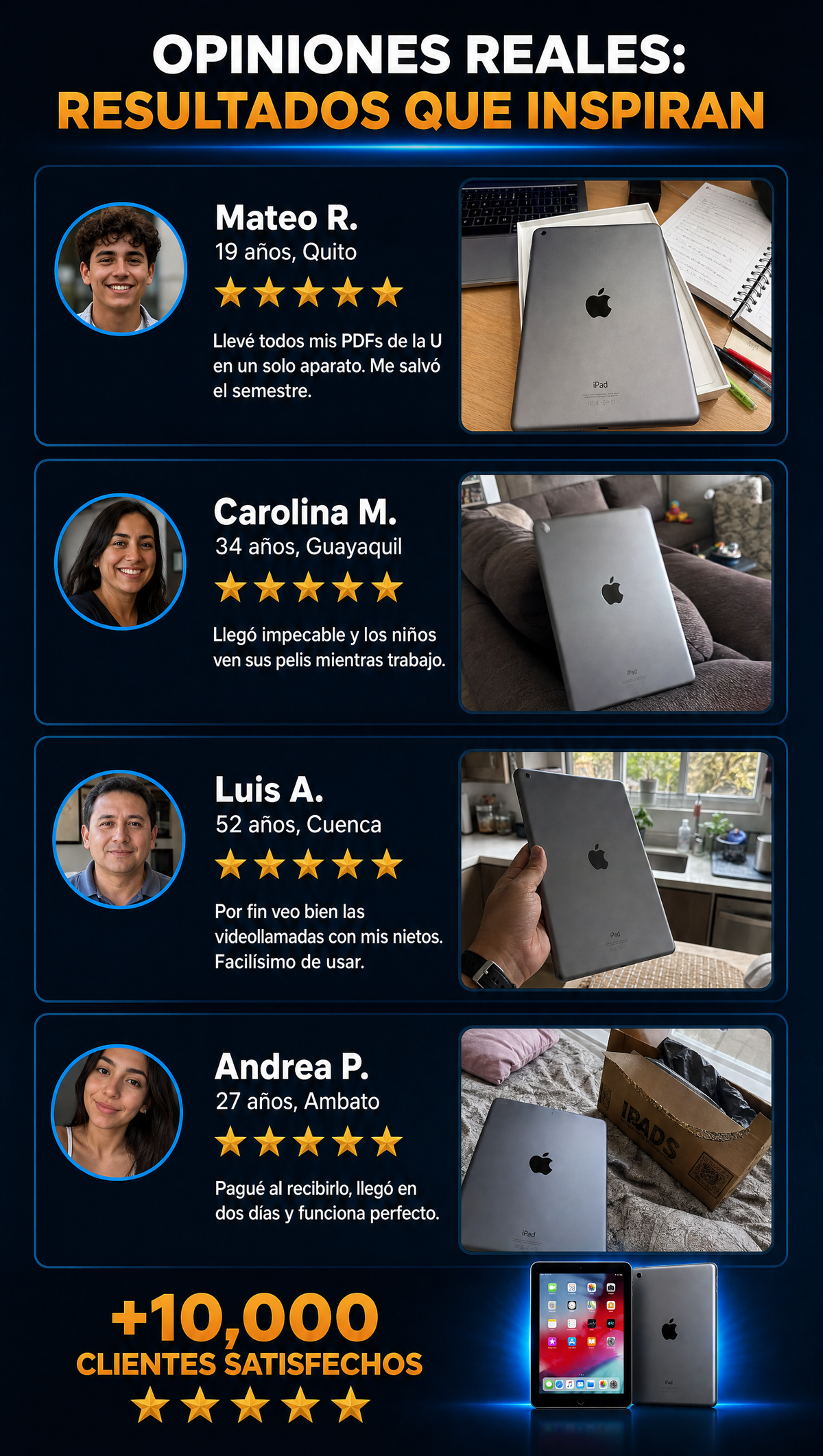 iPad Air - Testimonios