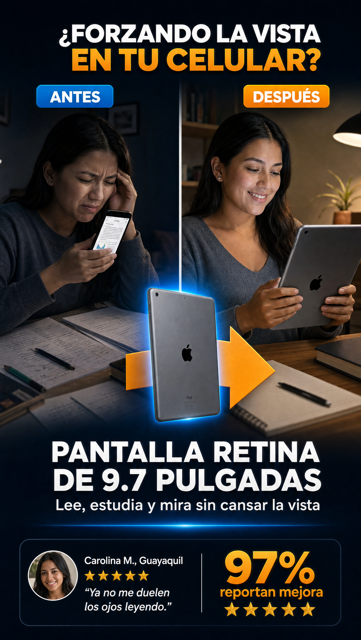 iPad Air - Antes y Despues
