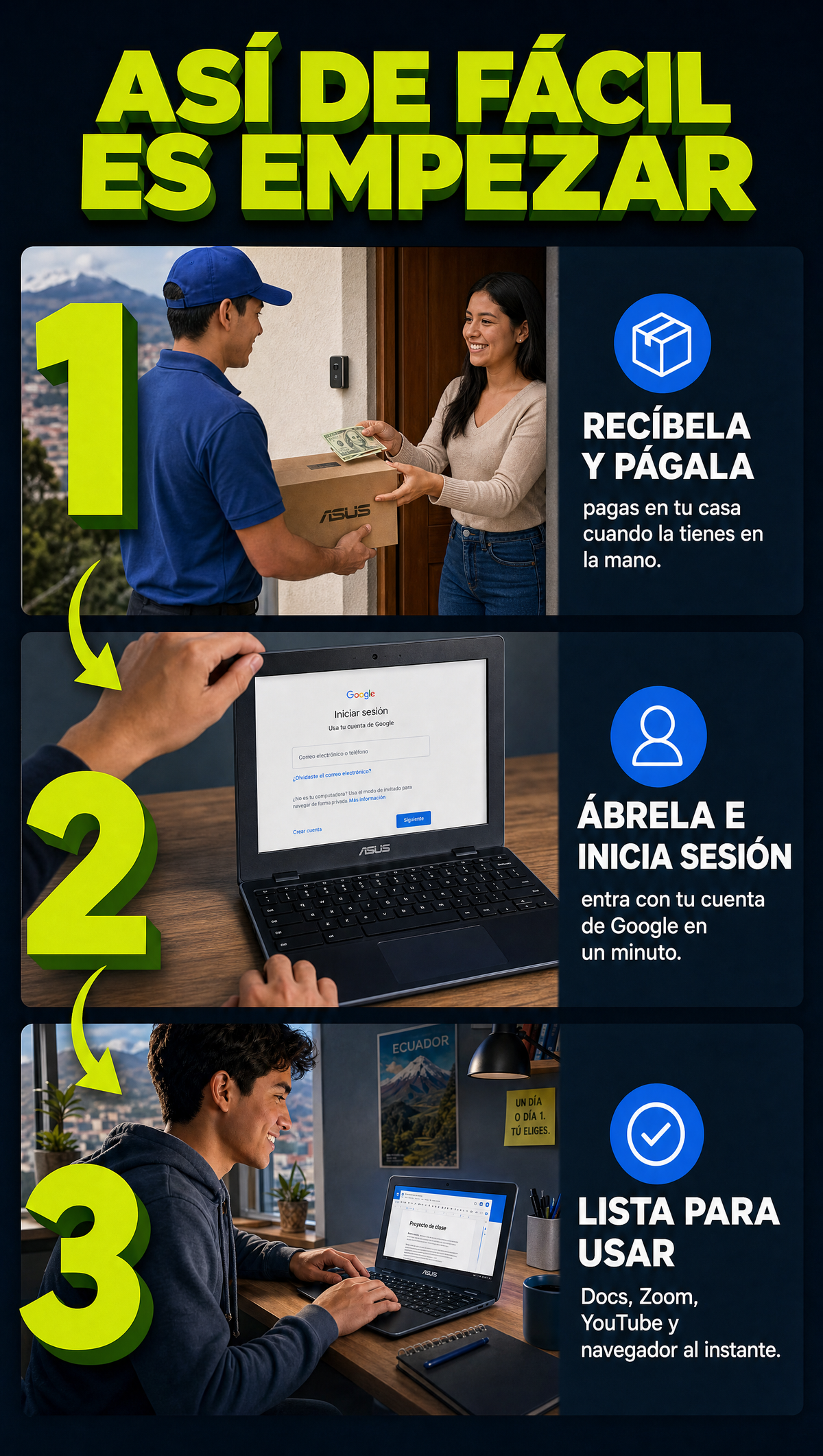 Modo de uso Chromebook ASUS