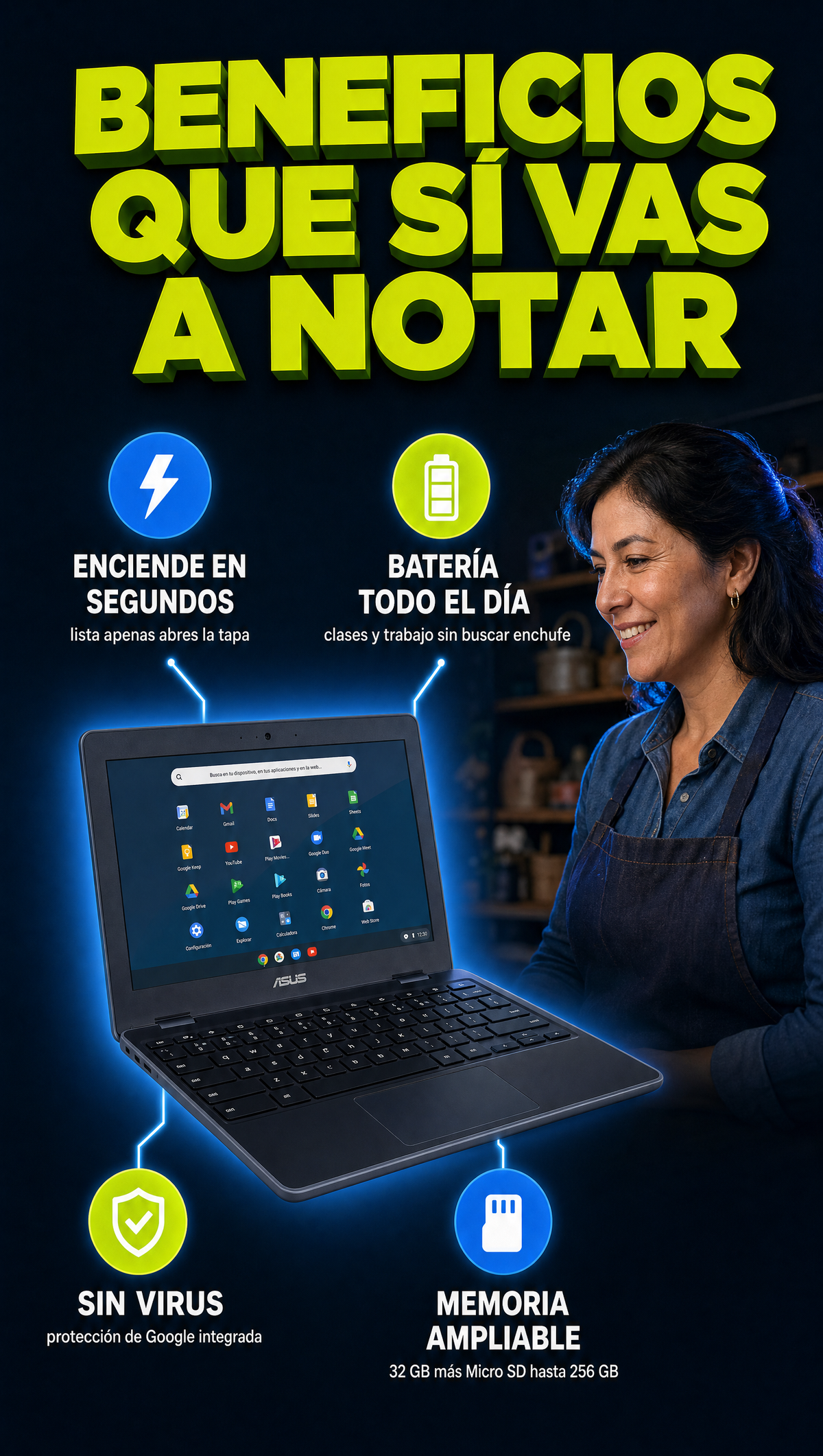 Beneficios Chromebook ASUS