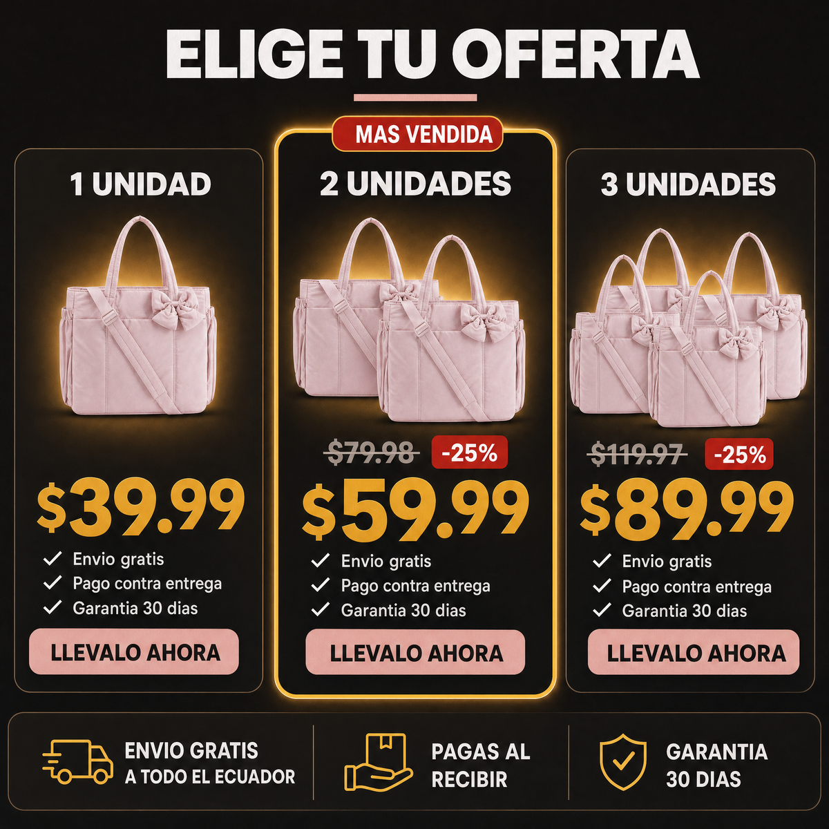 OFERTA Bolsa Tote Multiuso Resistente
