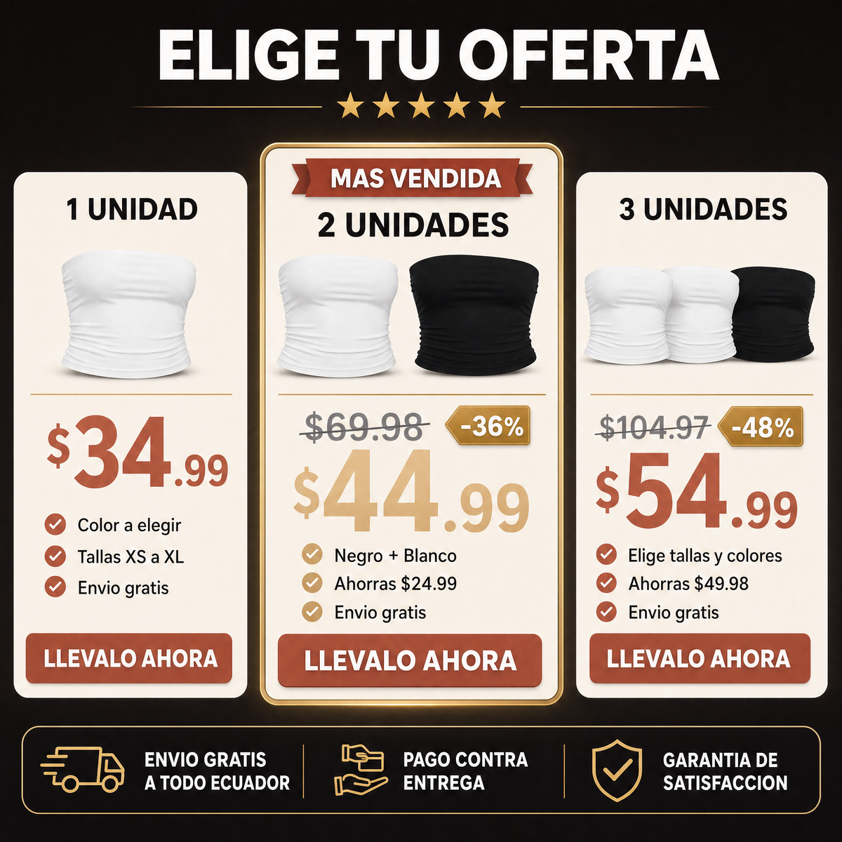 Landing Top de tubo - Oferta